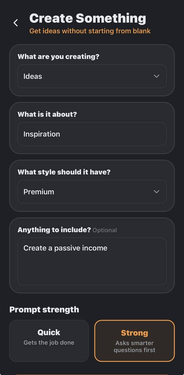 Arcoo domain input screen — dark mode